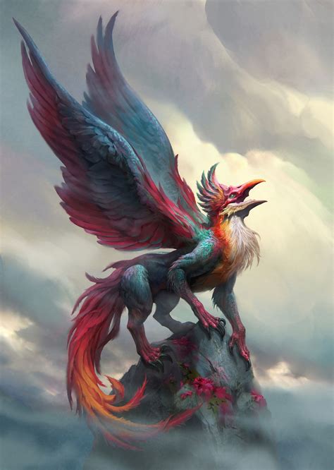 monster fantasy art|beautiful mythical creatures drawings.